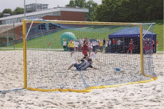 Fotbalová branková síť pro beachfotbal PP 4 mm, zelená