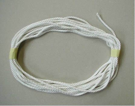 Obvodové lano PA 5 mm, volné, bílé