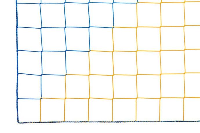 Ochranná síť PP 4,0 mm, oko 120 mm, 2-barevné pruhy