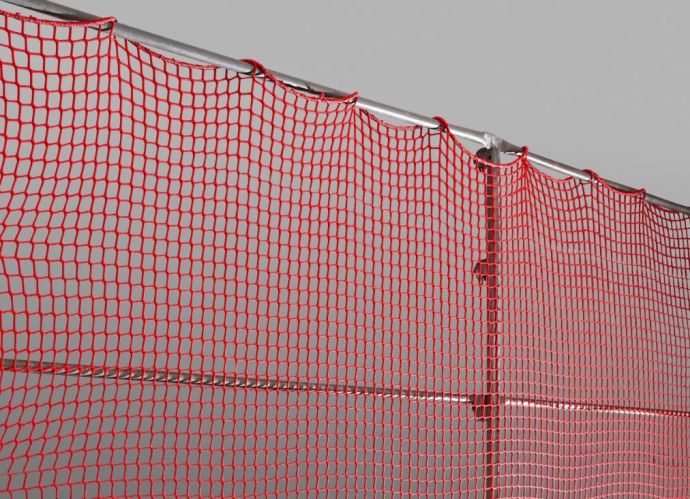Boční ochranná síť PP 5 mm, 1,5 x 10,0 m, červená