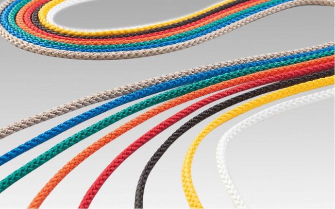 Pletená šňůra PP 4,5 mm, žlutá, volná