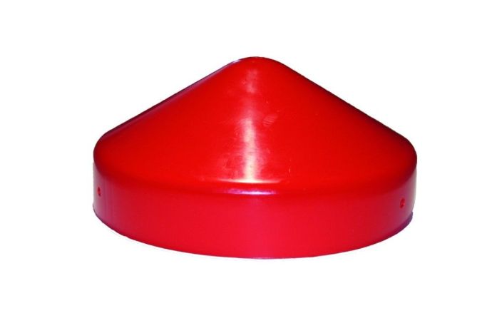 Plastová krytka sloupků ø 102 mm, červená