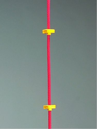 Šplhací lano Herkules ø 18 mm s pomůckou každých 50 cm, délka 2 m, žluté