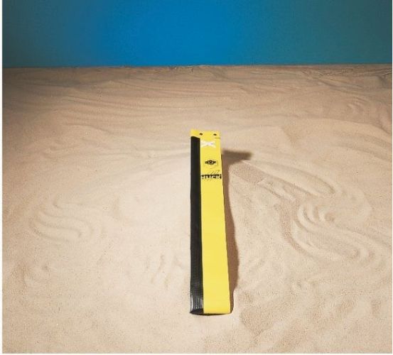 Beachvolejbalové antény, jednodílné s kapsami, žluté, délka 1,80 m