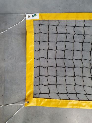 Beachvolejbalová síť PE 2 mm, lano ocel, pro hřiště 8 x 16 m