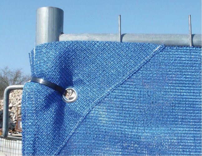 Krycí plachta na plot 150 g/m2, 1,80 x 3,45 m, modrá