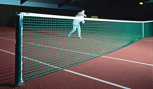 Tenisová síť Excalibur PES 2,5 mm s lemem, zelená