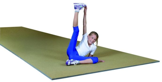 Gymnastický koberec 1200x200x2,5 cm, žlutý