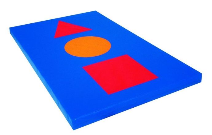 Žíněnka dětská na hraní 200x125x10 cm, modrá
