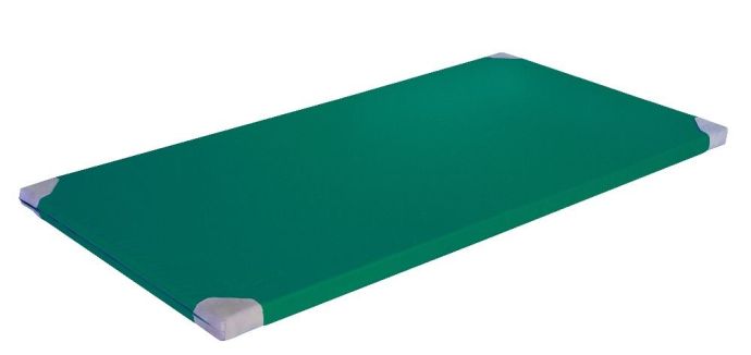 Žíněnka Classic extralehká 200x100x4 cm, PE, zelená, poutka, kožené rohy