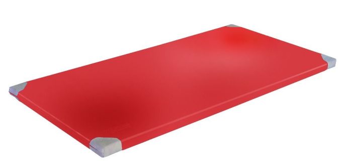 Žíněnka Classic extralehká 200x100x4 cm, PE, červená, kožené rohy