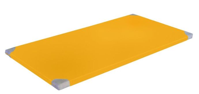 Žíněnka Classic extralehká 150x100x6 cm, PE, žlutá, kožené rohy