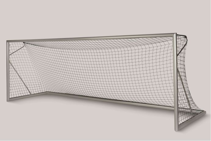 Futbalová bránka mobilná 7,32 x 2,44 m, sieťové oblúky ø 40 mm
