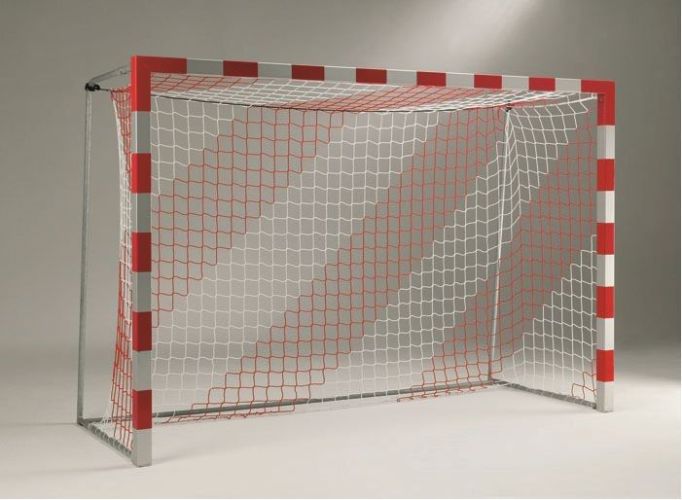 Bránková sieť na hádzanú PP 4 mm, dvojfarebná, hĺbka 0,8 x 1,0 m