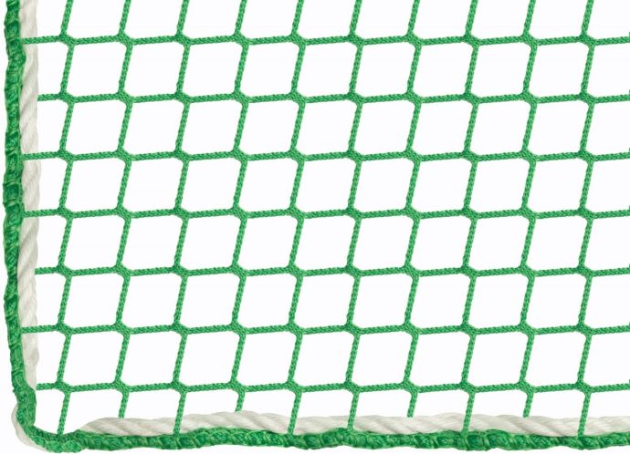 Záchytná sieť proti pádu PP 5 mm, oko 45 mm, zelená, nehorľavá úprava