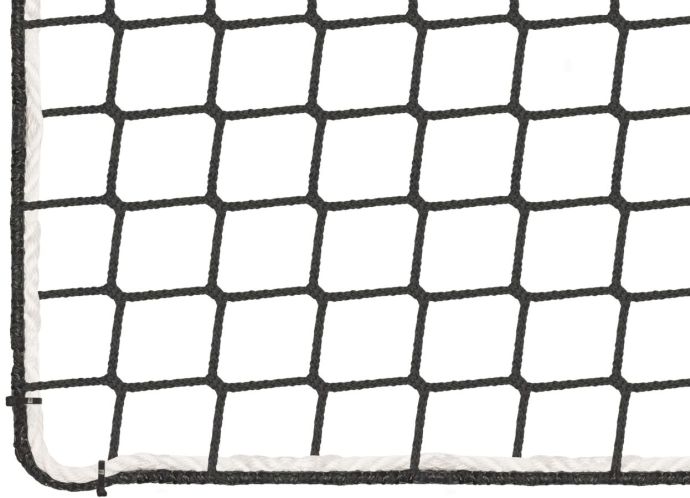 Záchytná sieť proti pádu PP 5 mm, oko 60 mm, čierna, nehorľavá úprava