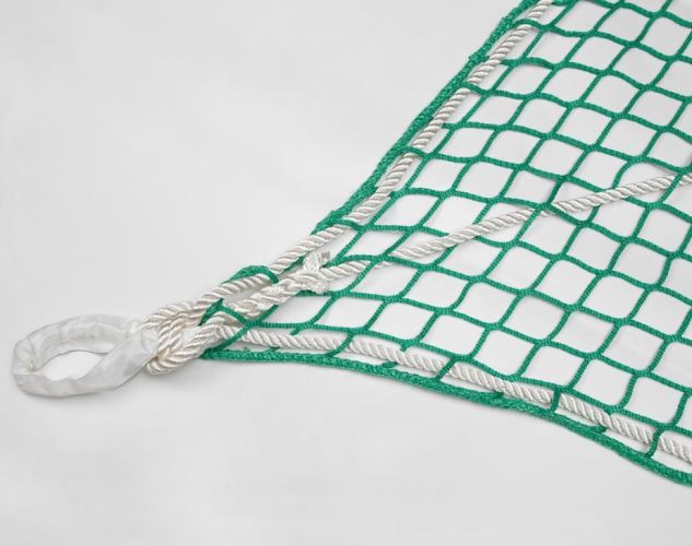 Nákladná sieť pre helikoptéry PP 5 mm, oko 60 mm, nosnosť 1 t, 4,0 x 4,0 m, zelená