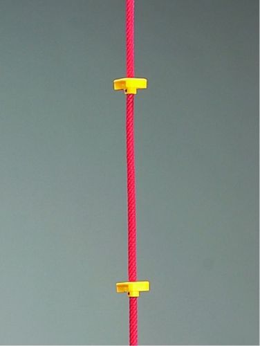 Šplhacie lano Herkules ø 18 mm s pomôckou každých 50 cm, dĺžka 2 m, červené