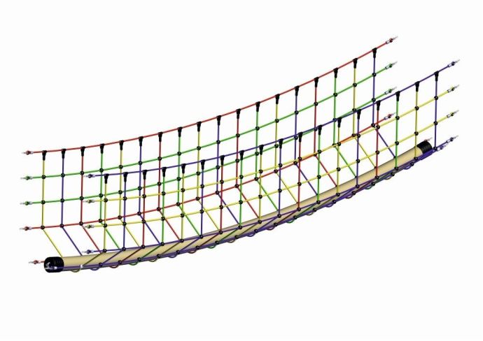 Most Džungľa jednoduchý, šírka ø 160 mm