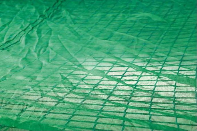 Priedušná lešenárska plachta HDPE 100 g/m2, 10,0 x 12,0 m, zelená