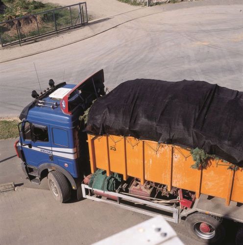 Kontajnerová plachta PE 240 g/m2, 3,5 x 8,0 m, čierna