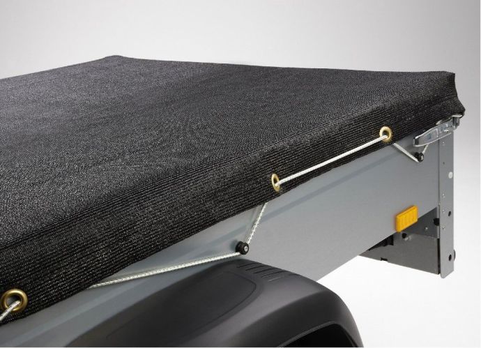 Krycia plachta PE 240 g/m2, 2,7 x 3,1 m, čierna, gumová šnúra