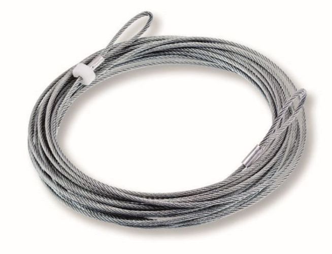 Oceľové napínacie lano ø 4 mm, dĺžka 11,70 m s 2 okami